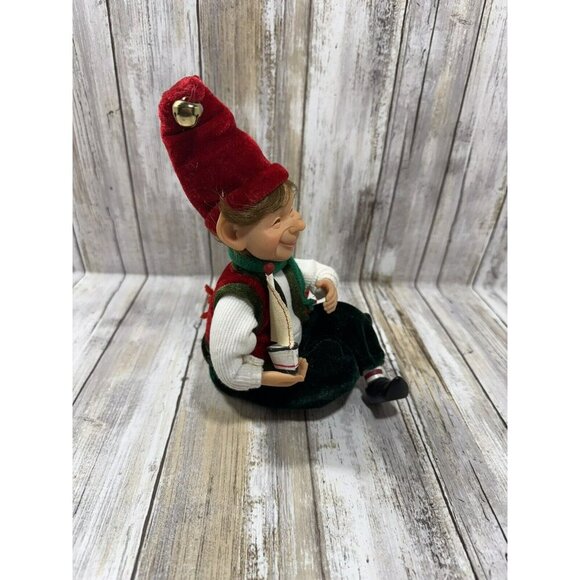 Celebrate It Treasured Darling Toymaker Elf With A Boat Karen Didion Style - Picture 2 of 9